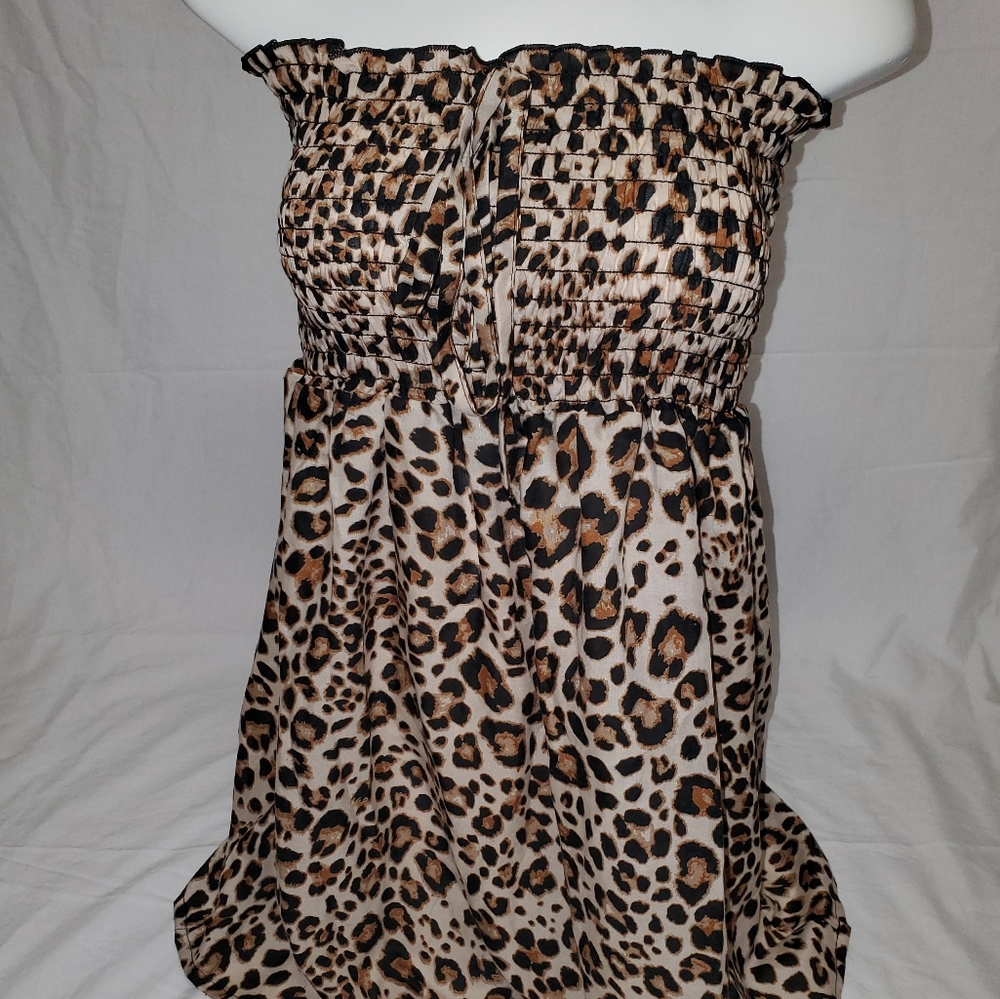 Leopard dress / cover-up